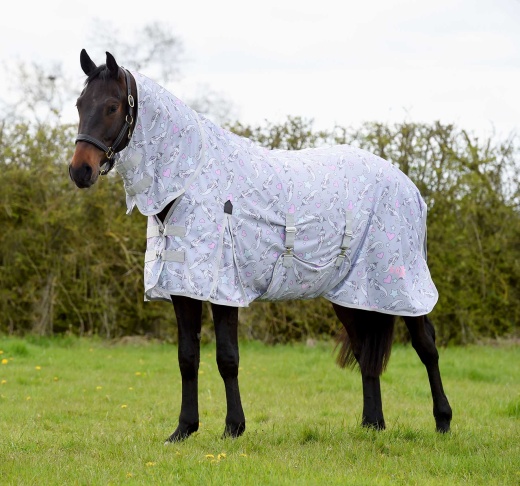 Saxon Combo Neck Fly Sheet With Belly Wrap