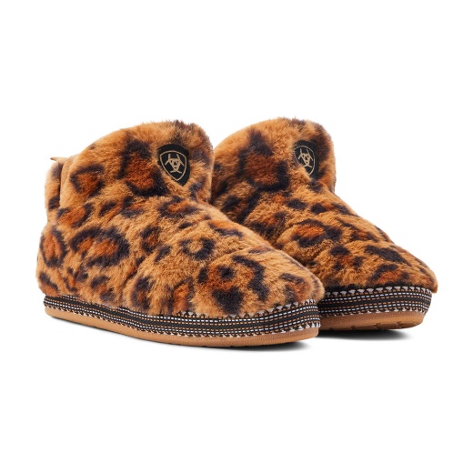 Ariat Women's Bootie Slipper in Dark Leopard - Comfort, Style, and Warmth in One