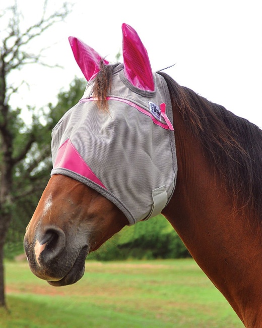 Cashel Crusader Breast Cancer Research (Pink) Fly Mask With Ears