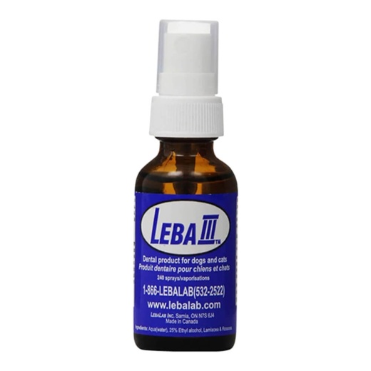 Leba III Pet Dental Spray for Tartar Control - 1 Oz