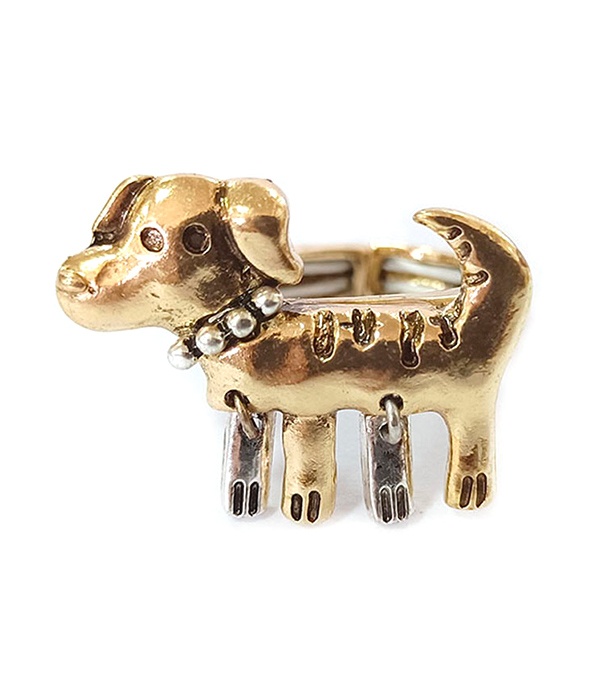 Pet Lovers Theme Stretch Ring - Dog