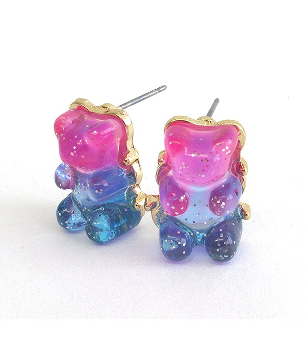 Gummy Bear Stud Earring