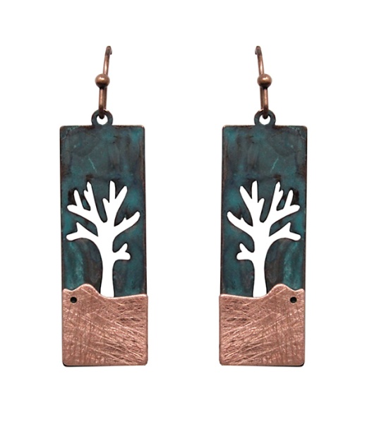 Tree of Life Theme Bar Earring