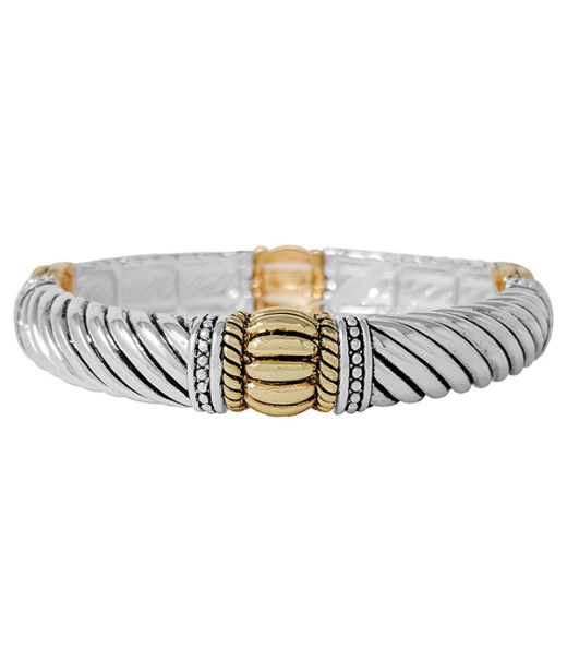 Designer Textured Stretch Bracelet