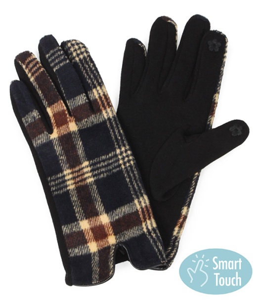 Wholesale Plaid Gloves - 100% Polyester