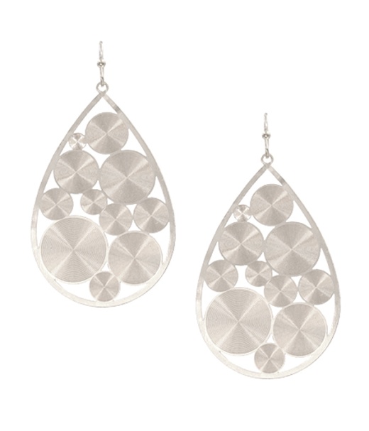 Multi Disc Mix Teardrop Earring