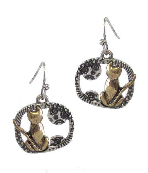 Pet Lovers Theme Earring - Cat