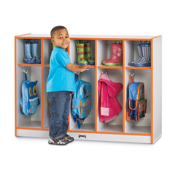 Rainbow Accents® Toddler 5 Section Coat Locker - Blue