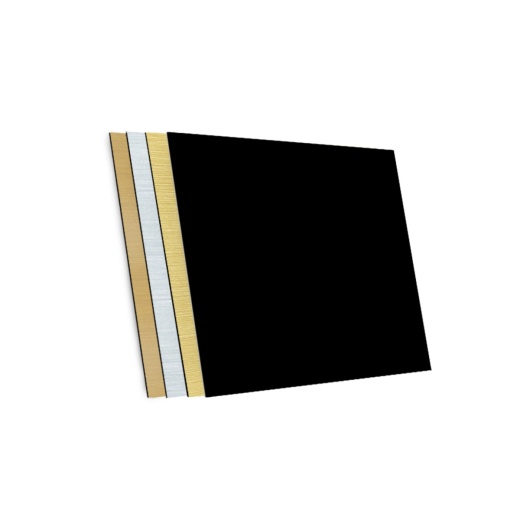 Matte Black/Gold Rowmark Value Series Flexibrass® .020" Engraving Plastic