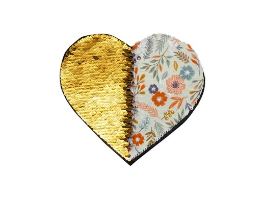 Heart Flip Sequins Adhesive Patch