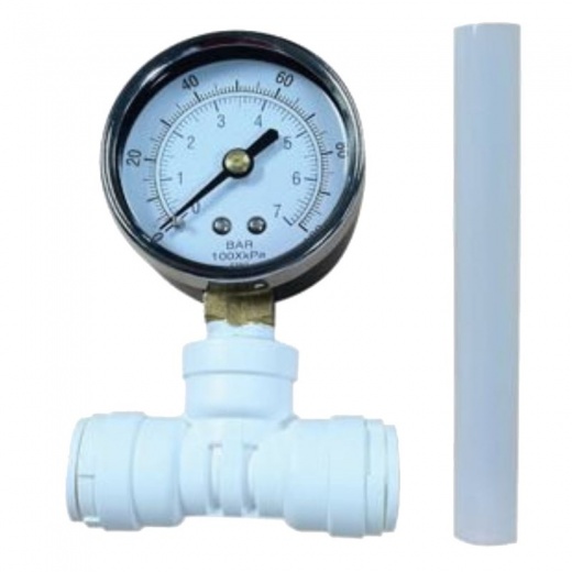 Protool Inline Water Pressure Gauge Kit Pushfit 1/2In