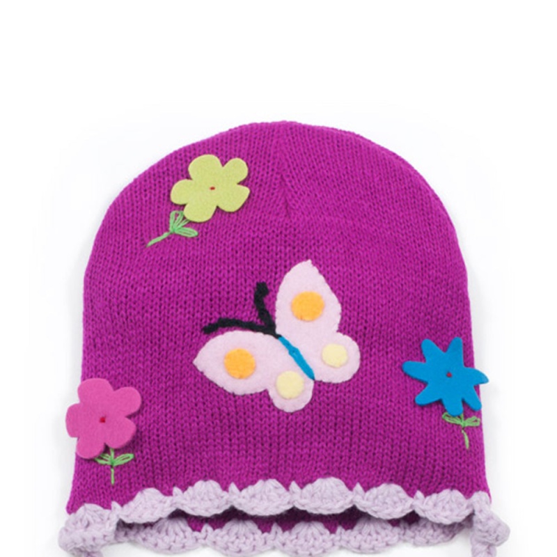 Butterfly Knit Hat