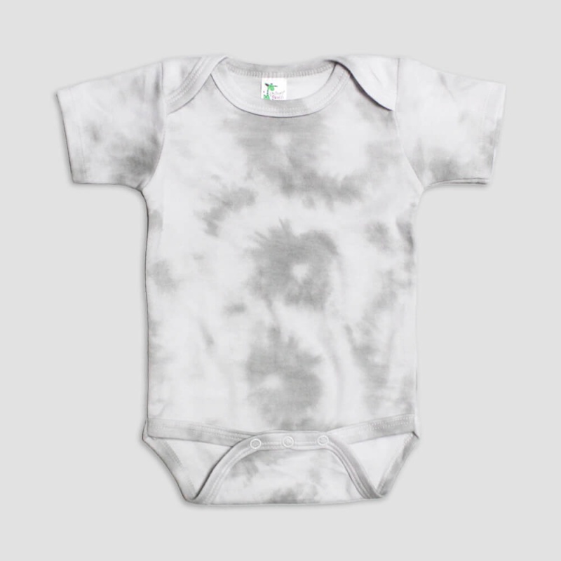 Baby Short Sleeve One-Piece Onesies – Pigment-Dyed- Polyester-Cotton Blend