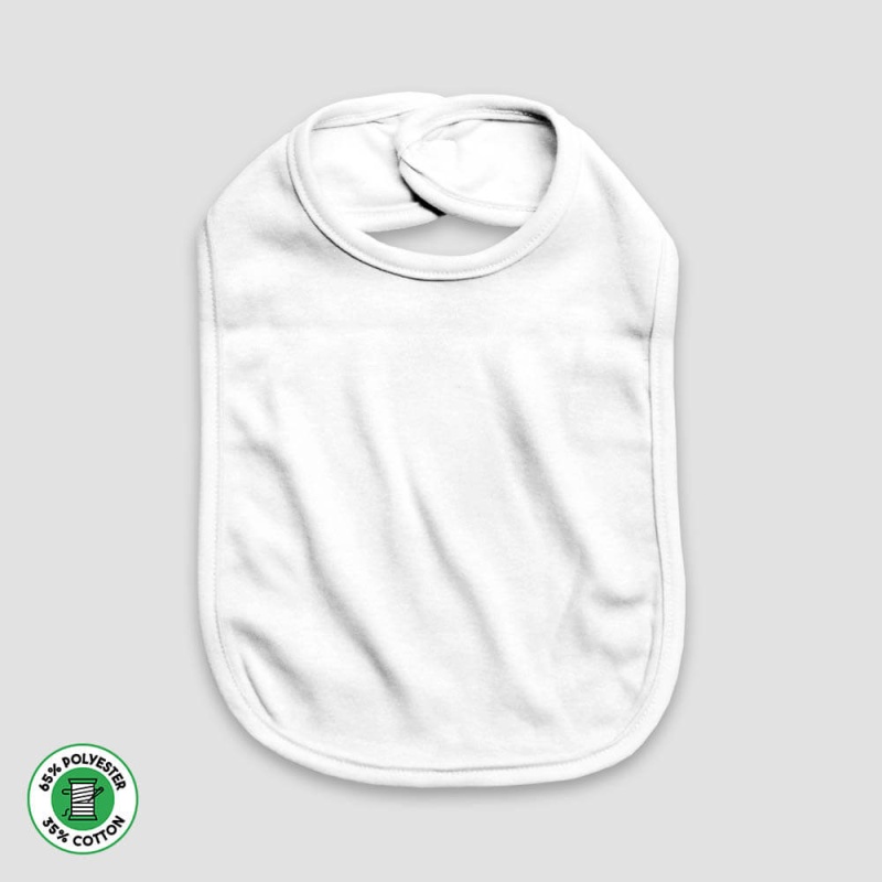 Baby Bibs With Velcro Closure – 2 Ply – Polyester Cotton Blend