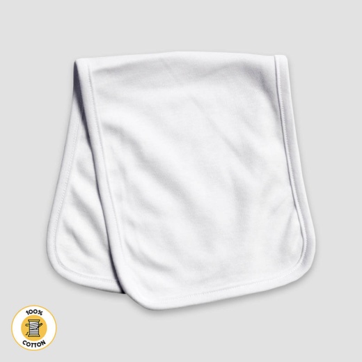 Baby Burp Cloth – White 2 Ply