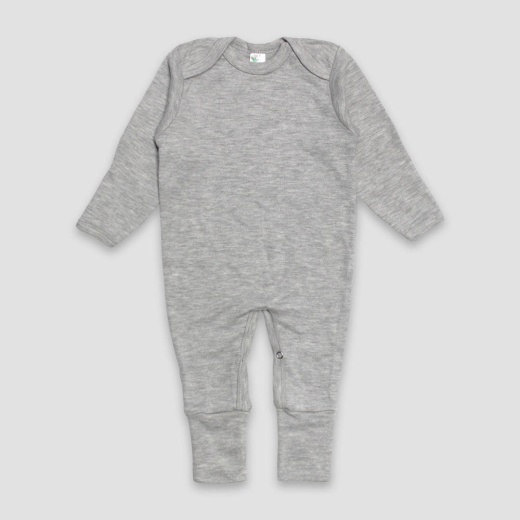 Luxe Baby Footed Pajamas With Fold Over Mittens – Polyester Cotton Blend Size: 12-18m