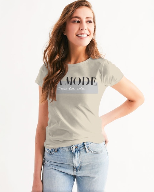 Women's Tee Creamy Taupe
