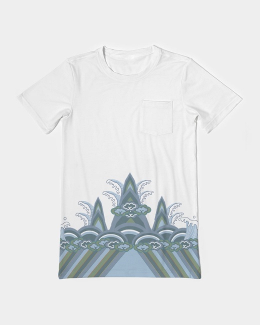Men's Everyday Pocket Tee Ocean Waves