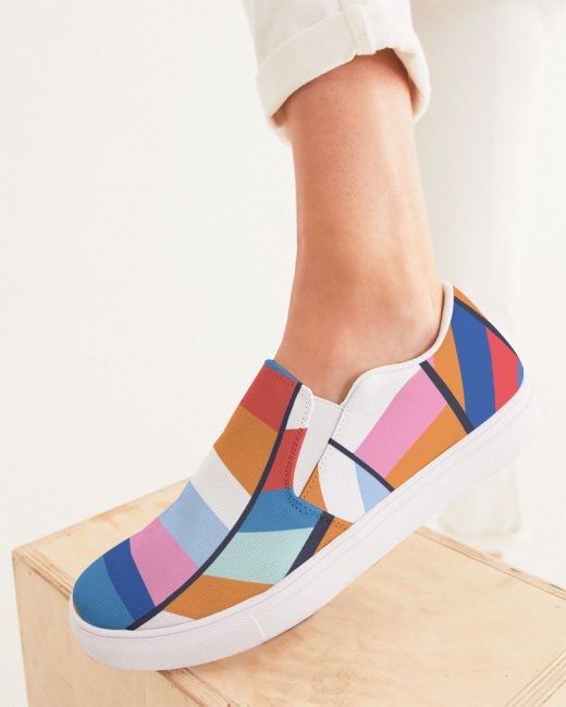 Women's Slip-On Canvas Shoe Rainbow