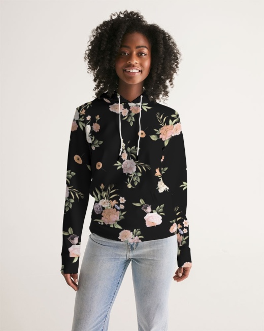 Women's Hoodie Floral Pattern