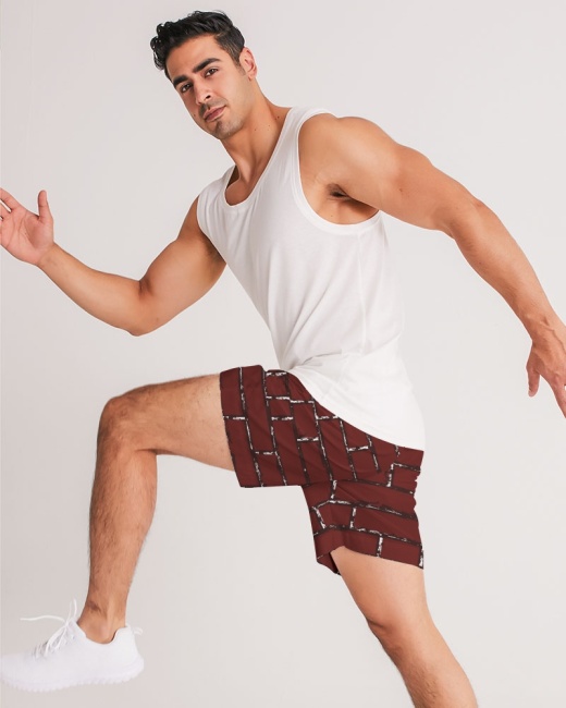 Men's Jogger Shorts Brick
