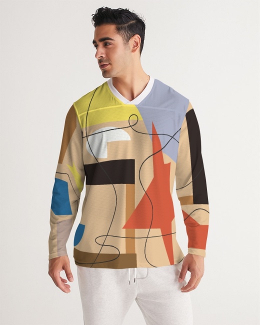 Men's Long Sleeve Sports Jersey Neutral Color