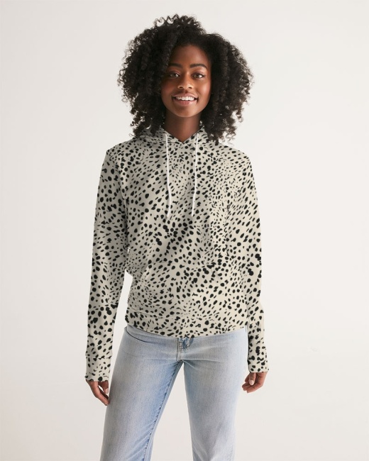 Women's Hoodie Cheetah Cream