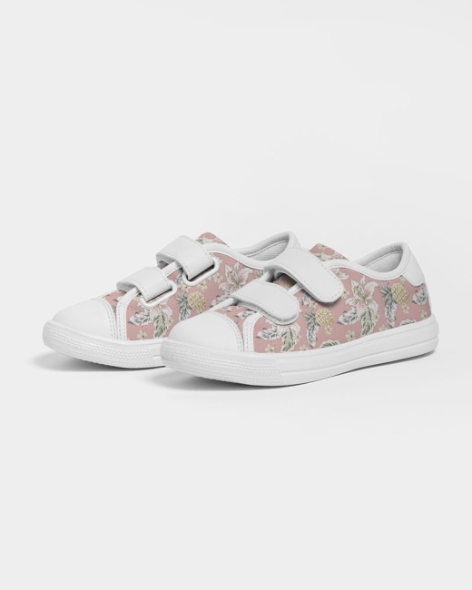 Kids Velcro Sneaker Pineapple Floral