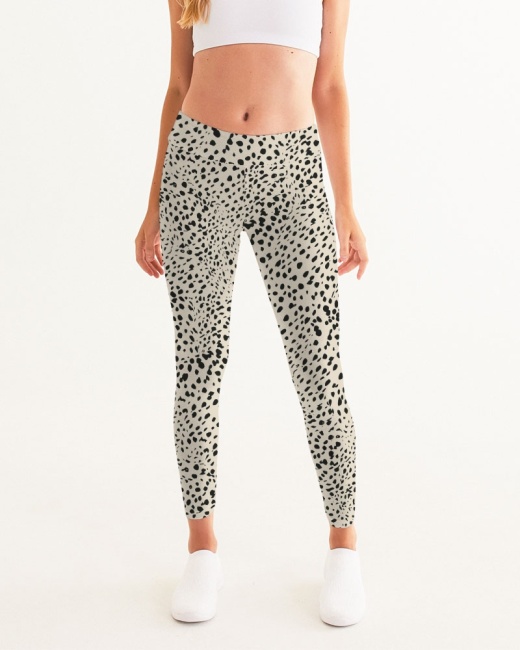 Women's Yoga Pants Cheetah Cream
