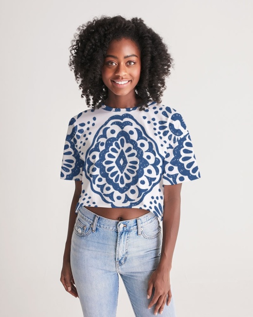 Women's Lounge Cropped Tee Peace