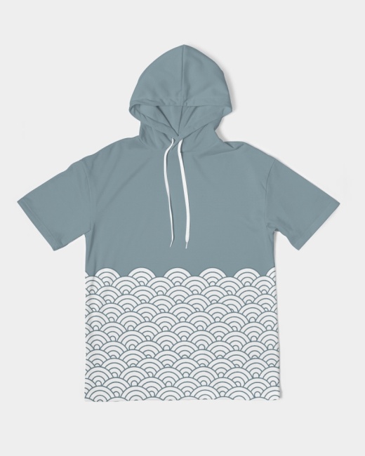 Men's Premium Heavyweight Short Sleeve Hoodie Waves