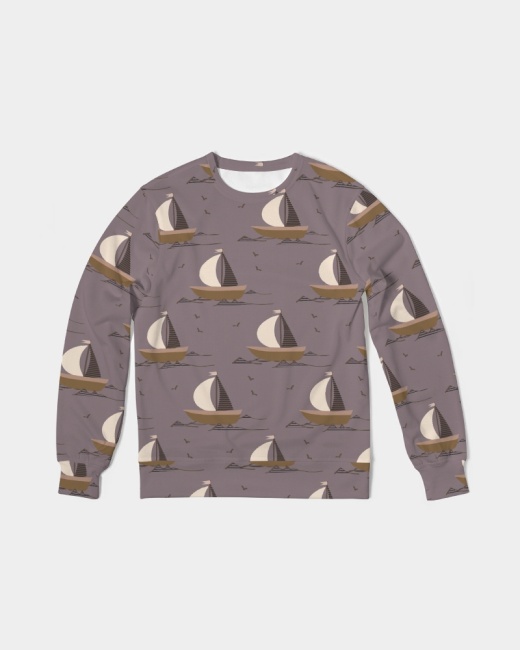 Men's Classic French Terry Crewneck Pullover Boats