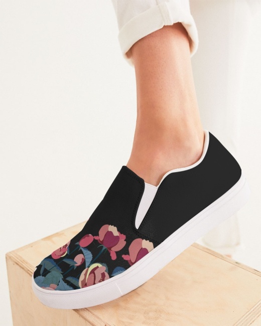 Women's Slip-On Canvas Shoe Roses