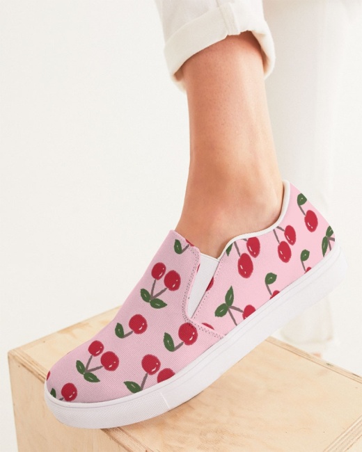 Women's Slip-On Canvas Shoe Cherries