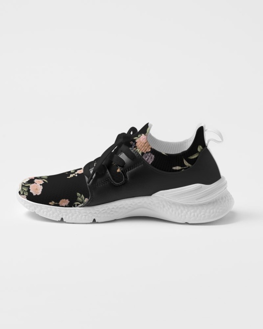 Women's Two-Tone Sneaker Floral Pattern