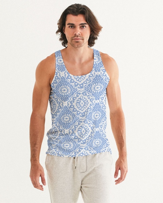 Men's Tank Blue Tile