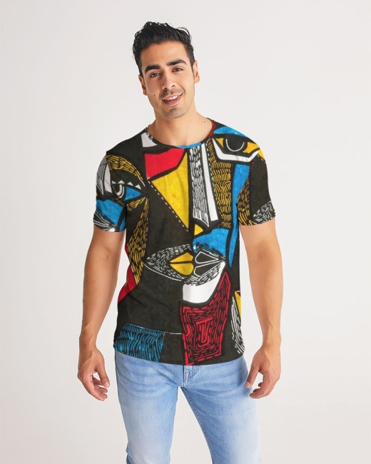 Men's Tee Abstract Face