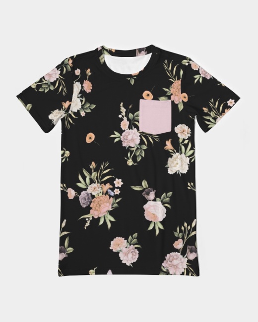 Men's Everyday Pocket Tee Floral Pattern
