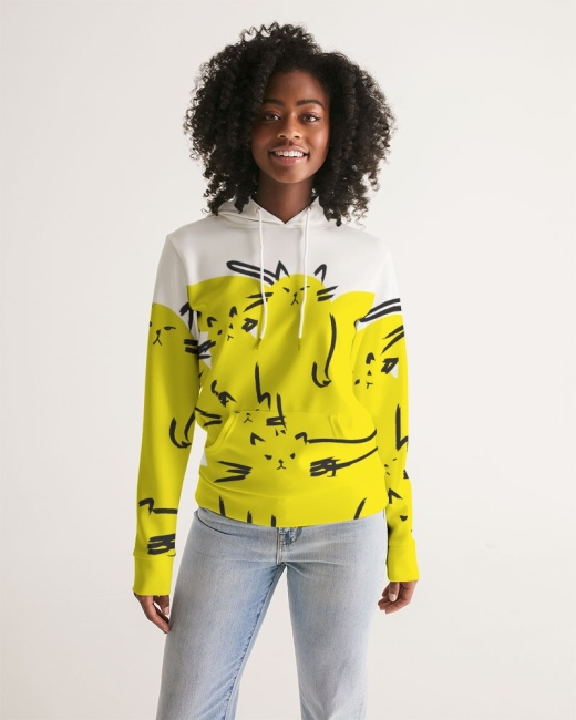 Women's Hoodie Love Cats