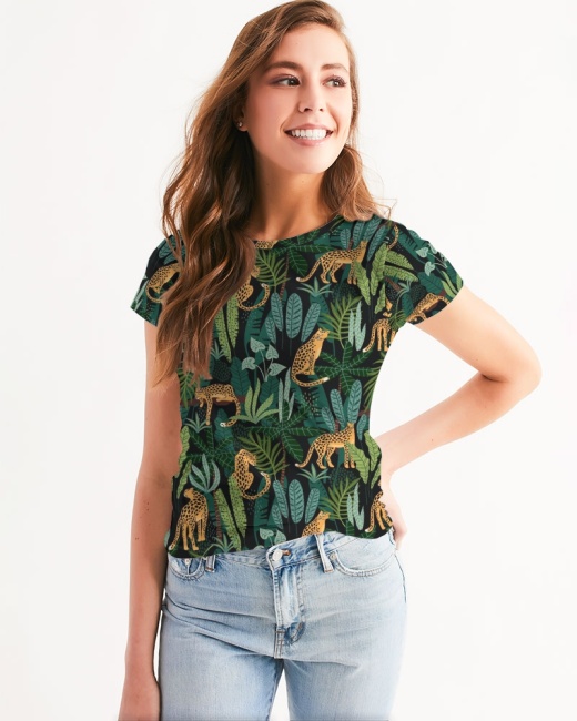 Women's Tee Jungle Cheetah