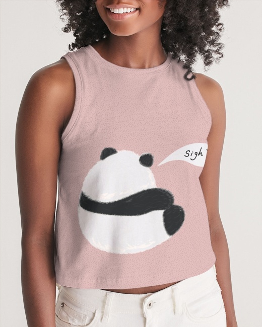 Women's Cropped Tank Sad Panda