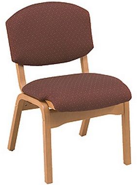 KFI CH120 "100" Series Wood Stack Chair with Grade 2 Fabric