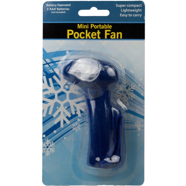 Handheld Battery Operated Fan, Pack Of 12