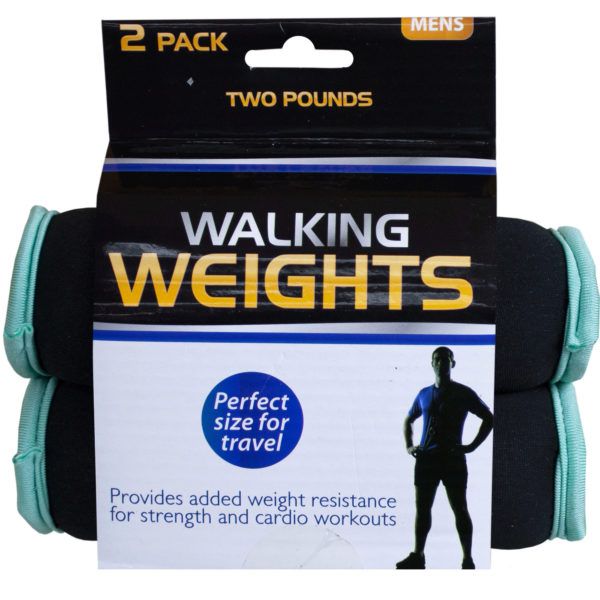 2 Pack 2 Pound Walking Weights, Pack Of 3