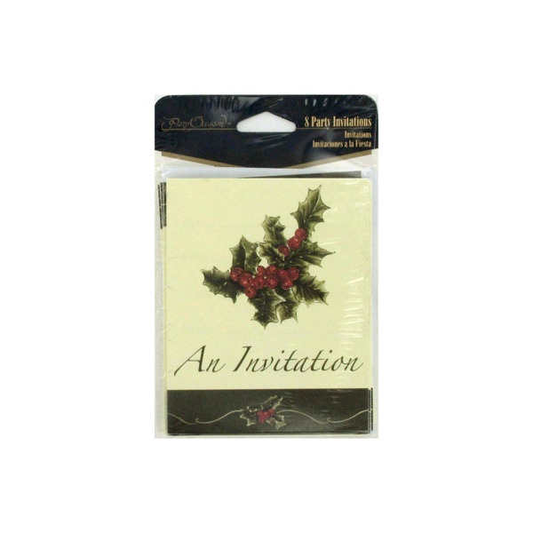 Holiday Holly Invitations, Pack Of 24
