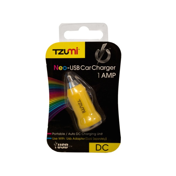 Yellow Neo-Usb Car Charger, Pack Of 24