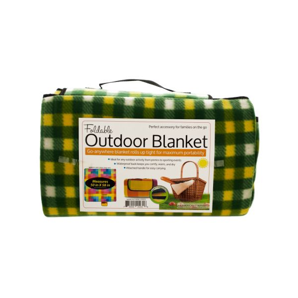 Soft Fleece Foldable Outdoor Blanket