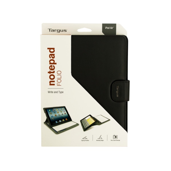 Targus Ipad Air Black All-In-One Notepad Folio, Pack Of 3