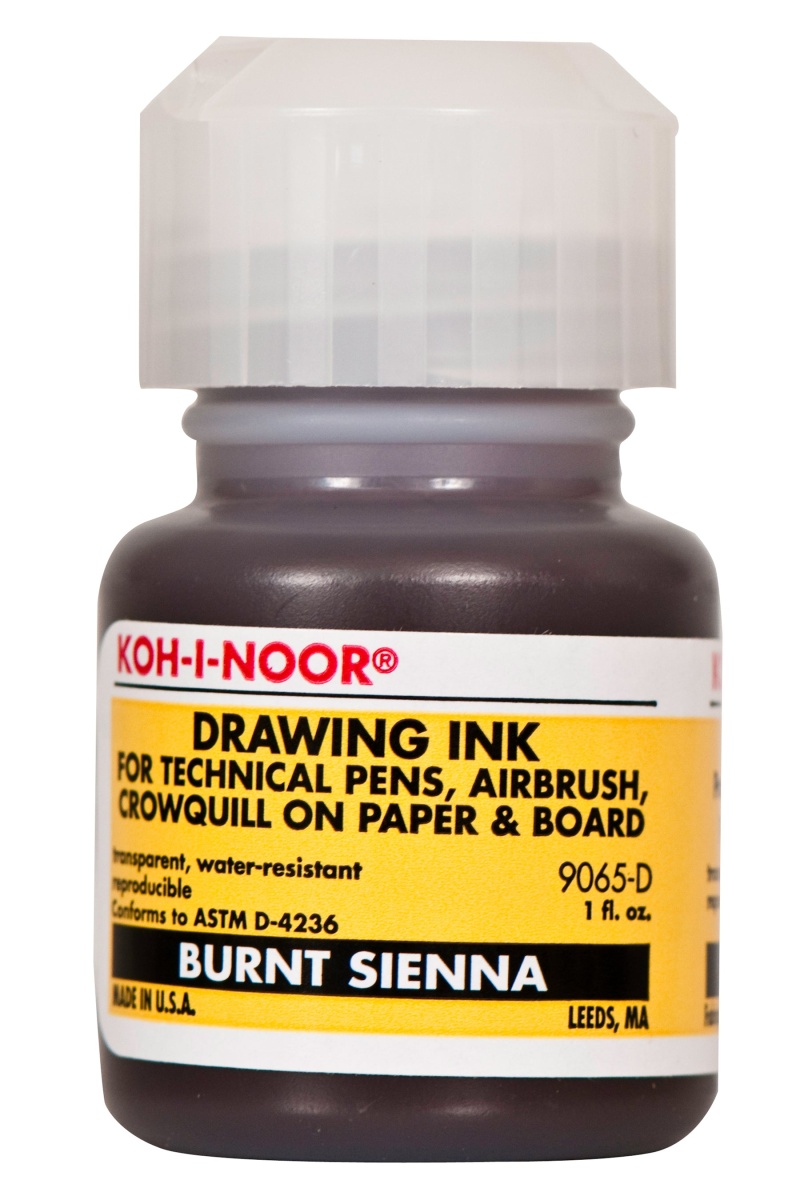 Koh-I-Noor® Drawing Ink 1 Oz. / Burnt Sienna 9065d