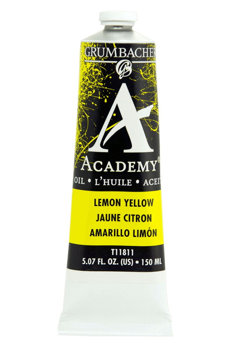 Academy® Oil Yellow Color Family - Lemon Yellow T118 / 37 Ml. (1.25 Fl. Oz.)